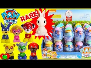 Collecting Paw Patrol Surprise Eggs with Rare Bunny Find