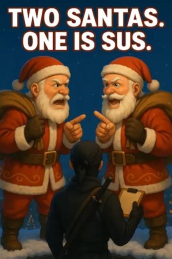 Ninja vs Fake Santa 🎅 Two Santas, One Real