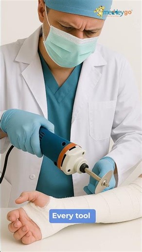 Electric Plaster Cutter Fast & Easy Fracture Removal #shortsviral