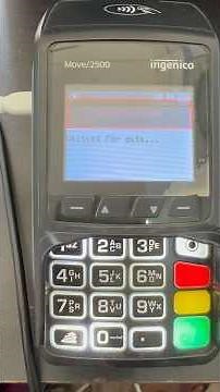 ingenico move 2500 unauthorized error