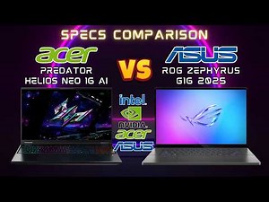 Predator Helios Neo 16 Ai vs Rog Zephyrus G16 2025 -BEST High Performance GAMING Laptops Under $2800