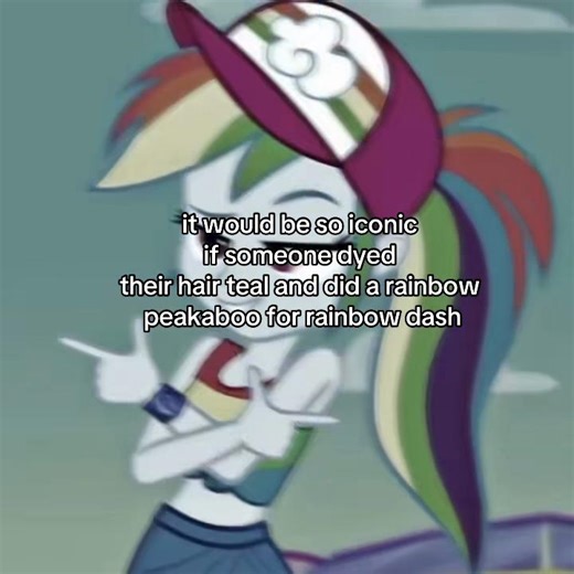 Teal Hair Dye and Rainbow Peekaboo Inspiration