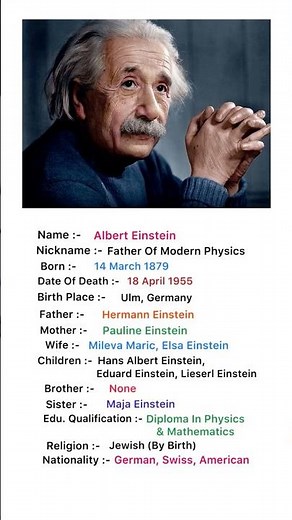 Albert Einstein Biography #alberteinstein
