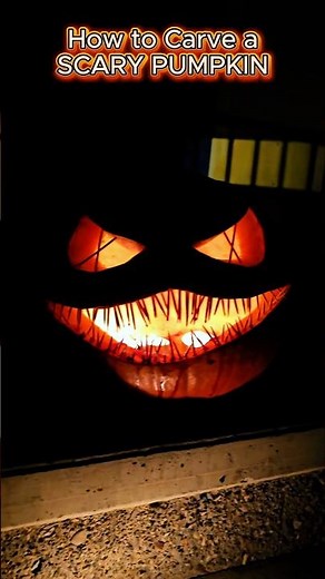 How to Carve a SUPER SCARY Pumpkin 🎃