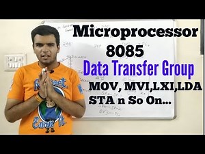 Microprocessor Instructions Data Transfer group,in hindi PART 1 #8085 #instructions #Datatransfer