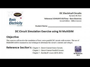 DC Electrical Circuits - DC Circuit Simulation Exercise using NI MultiSIM