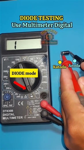 How to test a DIODE | Diode testing methods using multimeter