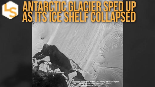 Time-lapse of radar images shows how the Antarctic ice shelf collapses