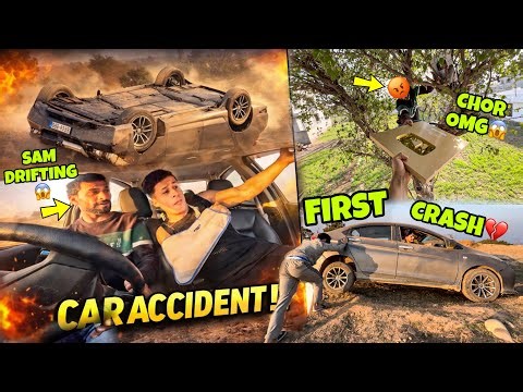 Life me First Time Sam Drifting and Crashed😨‼️| Broken Arm ke sath Drifting in Ramzan