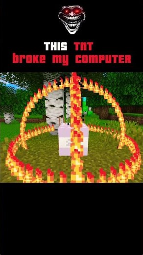 This tnt broke my computer 🤯🥶 #minecraft #minecraftshorts #loop