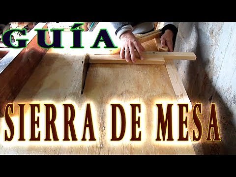 Guía para sierra circular de mesa casera