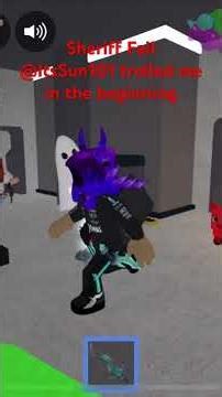 Sheriff Fail and ‪@ItsSun101‬ trolled me in the beginning #fypage #roblox #viral #mm2 #revivemm2