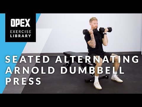Seated Alternating Arnold Dumbbell Press - OPEX Exercise Library