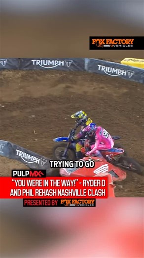 Pulpmx Show on Instagram: "Ryder Difrancesco and Phil Nicoletti hash out their run in two years ago 🗣️ Find your dream vehicle today from foxfactoryvehicles.com and follow them on social @foxfactoryvehicles to see the latest from their incredible vehicle lineup 📲"