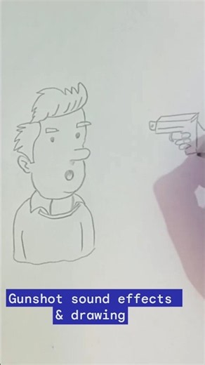 gunshot sound effects with drawing #soundeffects #drawing #cc0sfx #gunshot