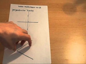 GCSE maths - angle and perpendicular bisectors with a compass