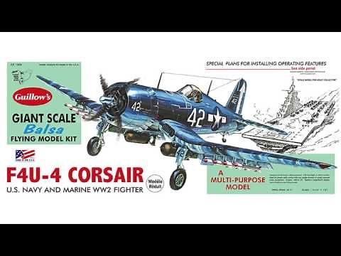 Guillow's Giant Scale Balsa F4U-4 Corsair 📦 Unboxing