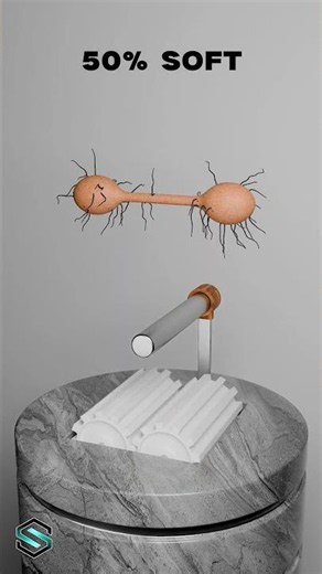 0% vs 100% Soft Body Comparison #simulation #satisfying #cgi