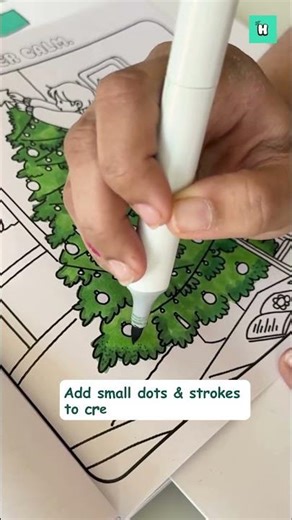 Here’s a step by step tutorial on how to color a tree! #colouringtherapy #calm #coloringtutorial