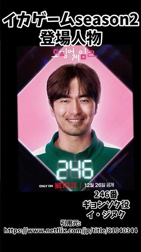イカゲームシーズン2の246番ギョンソク役イ・ジヌクさんは娘を守り切れるのか。#squidgame2