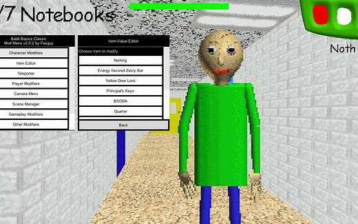 Baldi's Basics：如何使用修改器