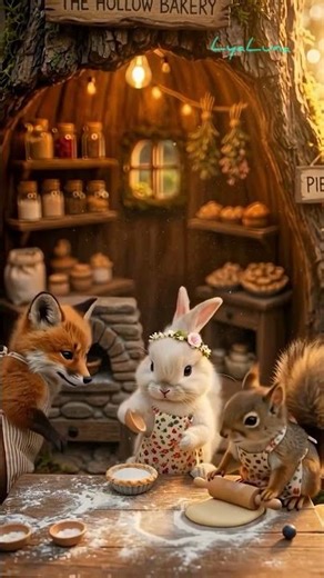 Tiny Animals Baking the Sweetest Forest Pies 🥧✨