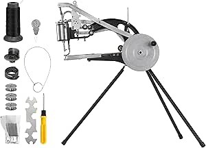 BEAMNOVA Leather Stitching Machine Cobbler Sewing Shoe Repair Tool Equipment Hand Heavy Duty Industrial with Needles Leather Craft Kit, Black