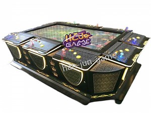 [Hot Item] 86-Inch Interactive Coin Pusher Fish Game Machine Table 10-Player Capacity with Fish Cabinet for Large-Scale Entertainment