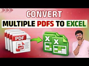 Convert Multiple PDFs to Excel Offline | Bulk Combine PDF Converter | Batch PDF to Excel Converter