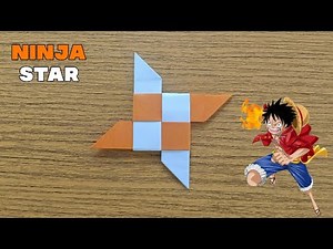 DIY-Making Easy Ninja Star Out Of Paper | How to Make a paper Boomerang | Origami