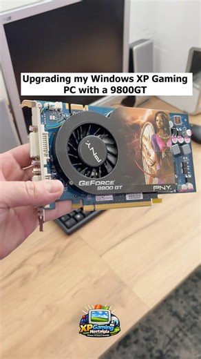 Installing a 9800GT in my Windows XP Gaming RIG in 2026 #retro #pcupgrade #nostalgia #windows