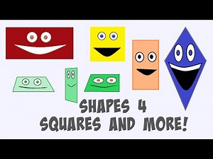 Learn Shapes Song 4 (Squares) - Educational Music Video for Kids - Jack Stanley's Paint Videos