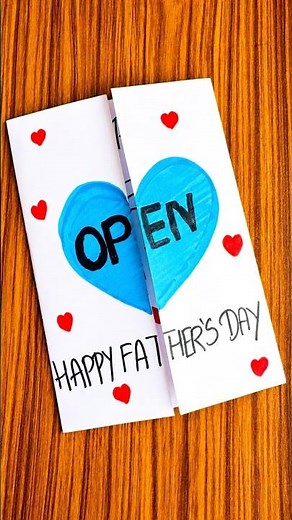 DIY Father's Day Card Idea ❤️ | Father's Day Card Idea #fathersdaygift #diy #shorts