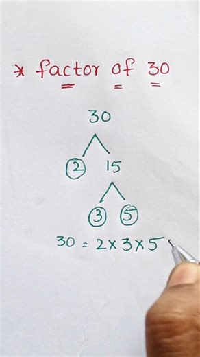 factor of 30..?#maths #factors #shorts #shortsfeed #viral