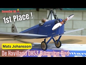 WINNER ! De Havilland DH53 Humming Bird | Mats Johansson | BMFA Indoor Scale RC Nationals 2023