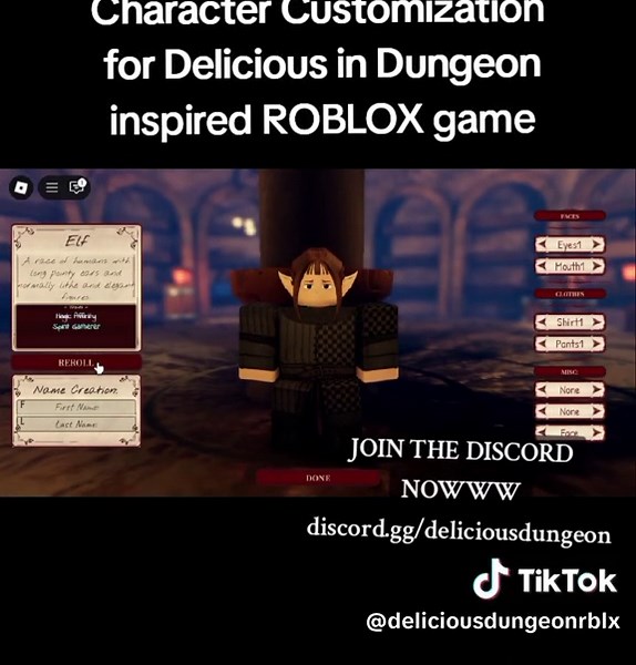Character Customization in Delicious in Dungeon Roblox