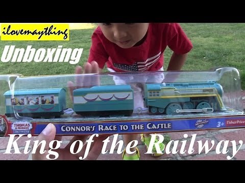 Unboxing Connor's Race to the Castle - Thomas Trackmaster Motorized Engine