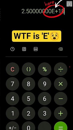 What's The Meaning of 'E' in Calculator...?😵#shorts #maths