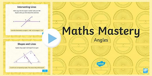 Year 6 Geometry Shape Angles Maths Mastery Activities PowerPoint