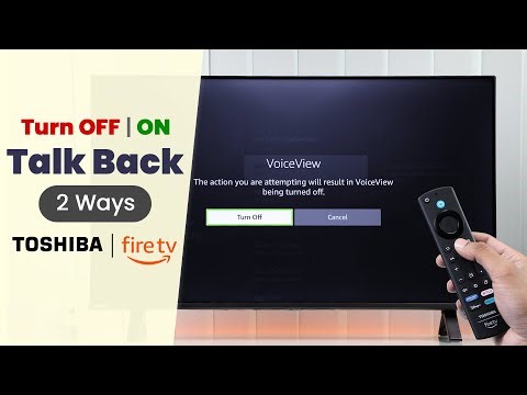 Toshiba Fire TV: How to Turn OFF | ON Talk Back [Screen Reader]