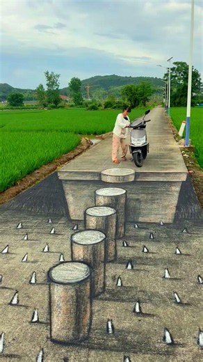3D Street Art Illusion Masterpiece #trending #shorts #viral #opticalillussion