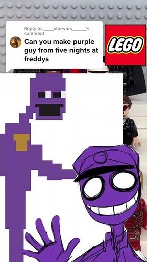 How to make a LEGO Purple Guy from Five Nights at Freddy’s! #shorts