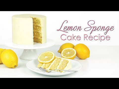 How to make my Lemon Sponge Cake Recipe - with lemon drizzle and lemon ganache