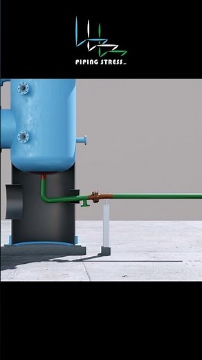 How should the drain or liquid outlet piping be supported?