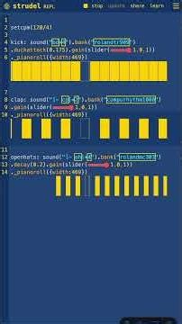 Strudel REPL, Algorave Live Looping