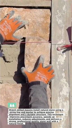 Stone Masonry Trick Creates a Perfect Wall Every Time!