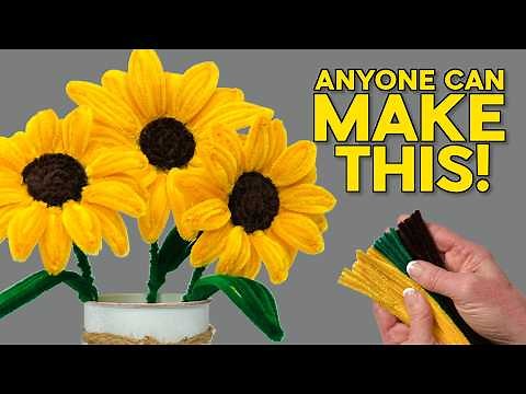 How to Make Realistic Pipe Cleaner Flowers (Exact Measurements Included)