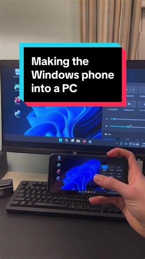 Turning the windows phone into a PC #tech #pc #windows #techtok #yaptech
