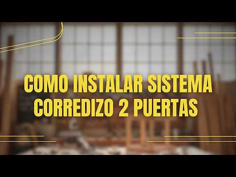 How to install a 2-door sliding system and rail for a closet