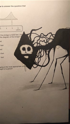 Day 1 Of Traumatizing My Math Teacher #art #horror #drawing #virashorts